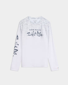 Salt Life - Current And Catch Fade Ls Perforated Mesh Slx
