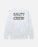 Salty Crew Offset LS Tee White / 2X-Large