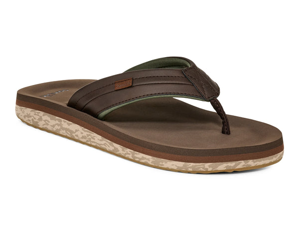 Sanuk Men'S Tiderush Dark Brown / 7