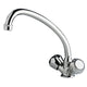 Scanvick Standard Knob Chrome Plated Brass Galley Mixer With High-Reach Swivel Spout