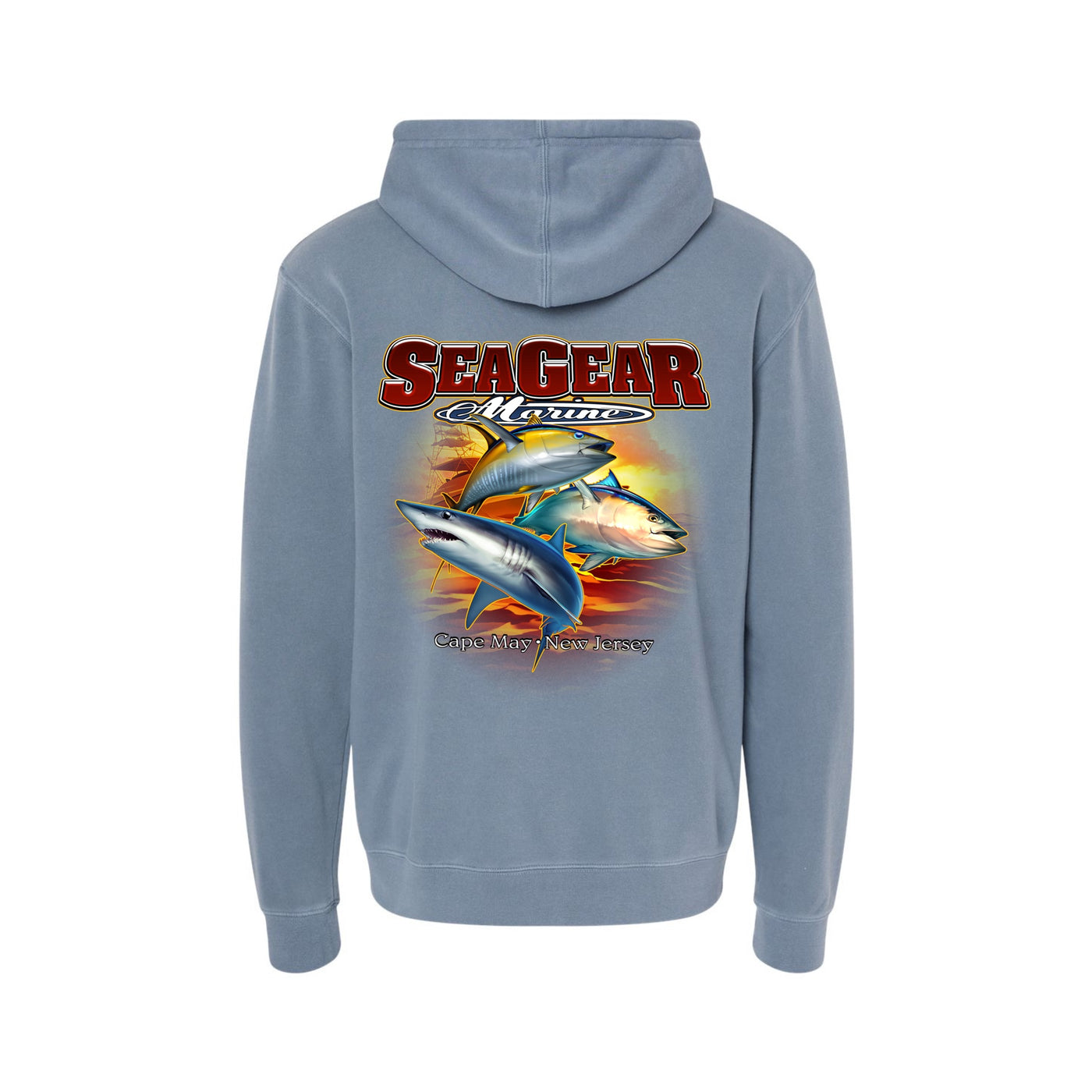 Sea Gear Apparel - 3 Fish Hoodie Mens