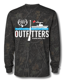 Sea Gear Apparel - Outfitters EST 2015 Logo Camo Long Sleeve Tee