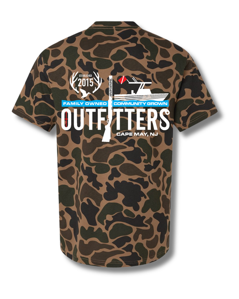 Sea Gear Apparel - Outfitters EST 2015 Logo Camo Short Sleeve T-Shirt — Duck Camo / XS