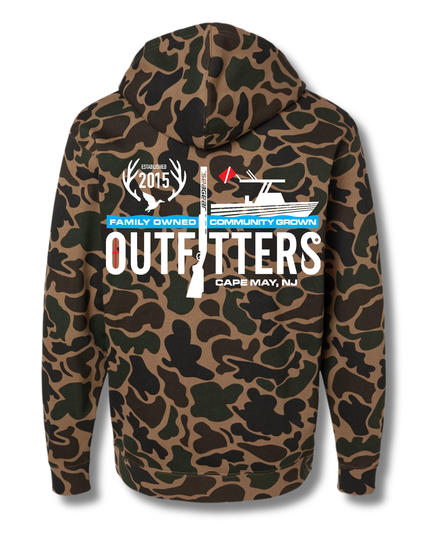 Sea Gear Apparel - Outfitters EST 2015 Logo MW Hoodie