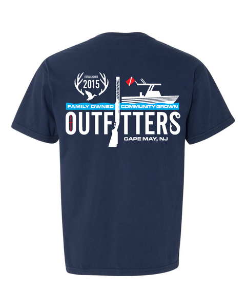 Sea Gear Apparel - Outfitters EST 2015 Logo Short Sleeve T-Shirt — True Navy / L