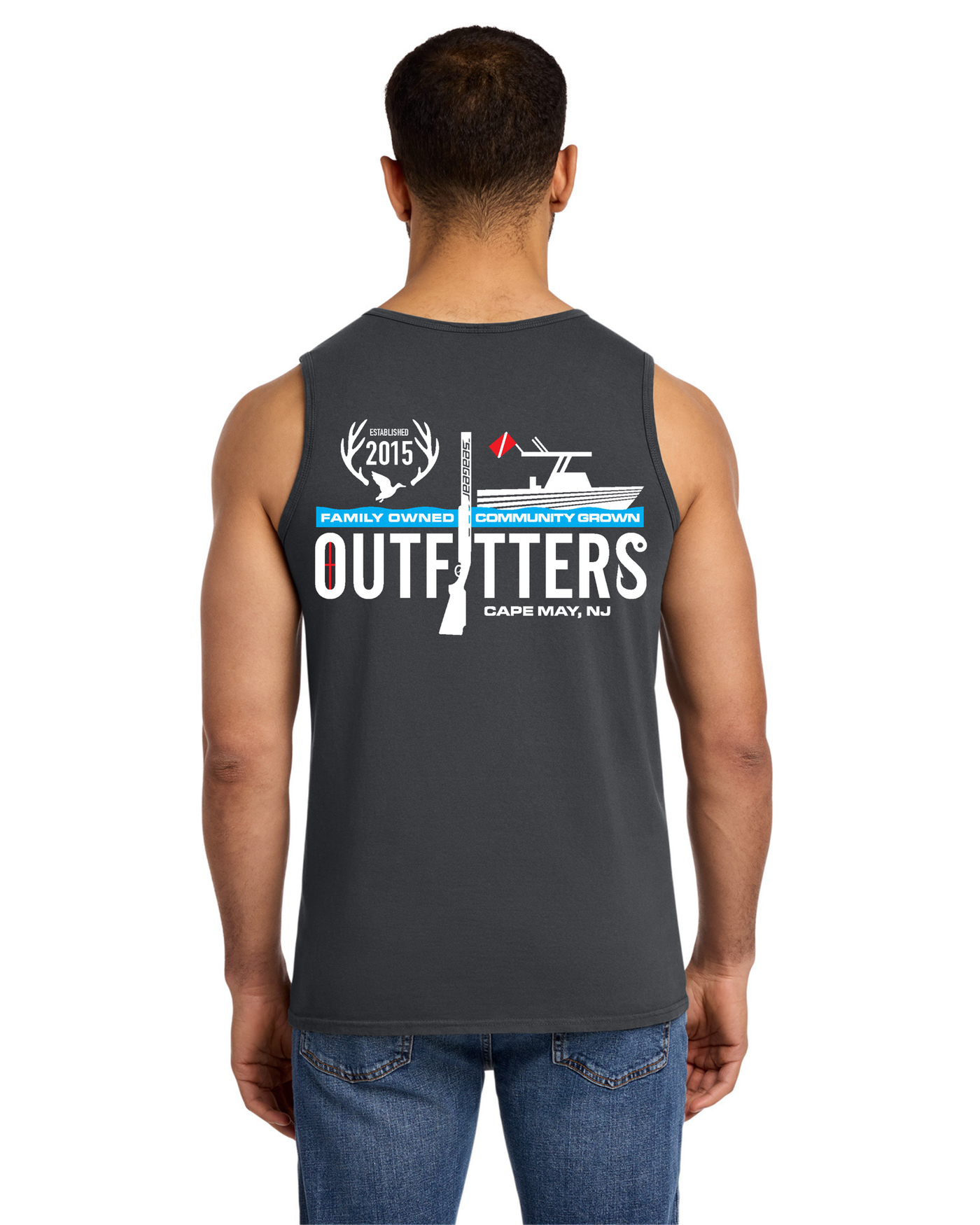 Sea Gear Apparel - Outfitters EST 2015 Logo Tank Top
