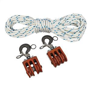 Sea link Triple Rope Block With Rope