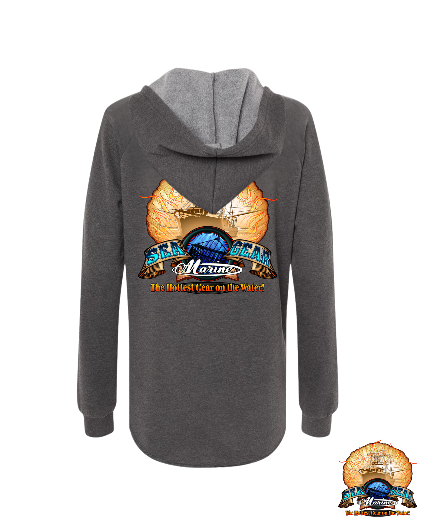 Sea Gear - Flaming Scallop Fullzip Hood
