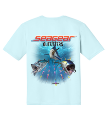 Sea Gear Apparel - Sea Gear Outfitters Sport Multi Fish Short Sleeve Sun Shirt