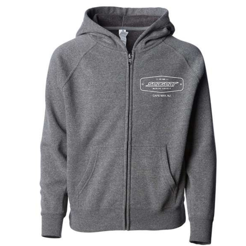 Sea Gear Logo Zip Youth Hoodie