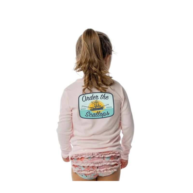 Sea Gear Order The Scallops Toodler Long-Sleeve Sunshirt