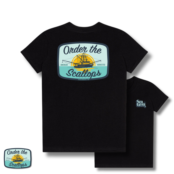 Sea Gear Order The Scallops Youth Jersey T-Shirt