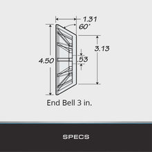 Tie Down Engineering 86405 Hull Sav'r Poly Vinyl Black Bow Roller, 3in