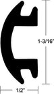Taco Marine Flexible Black Vinyl Rub Rail Insert