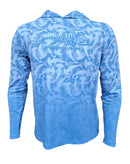 Tormenter Hammerhead Camo Performance Hoodie Blue / Medium