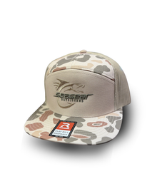 SGO Tuna Strike Camo 7-Panel Snapback Trucker Hat