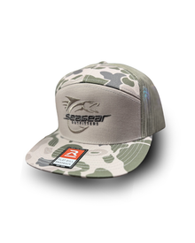 SGO Tuna Strike Camo 7-Panel Snapback Trucker Hat