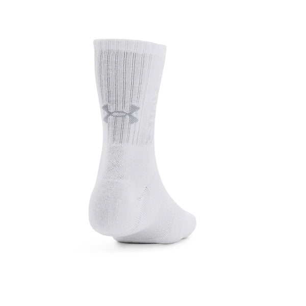 Under Armour Training Cotton 3-Pack Crew Sock Black / Large