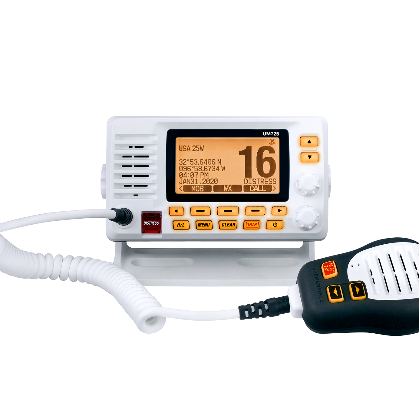 Uniden UM725 Fixed Mount VHF with GPS & Bluetooth