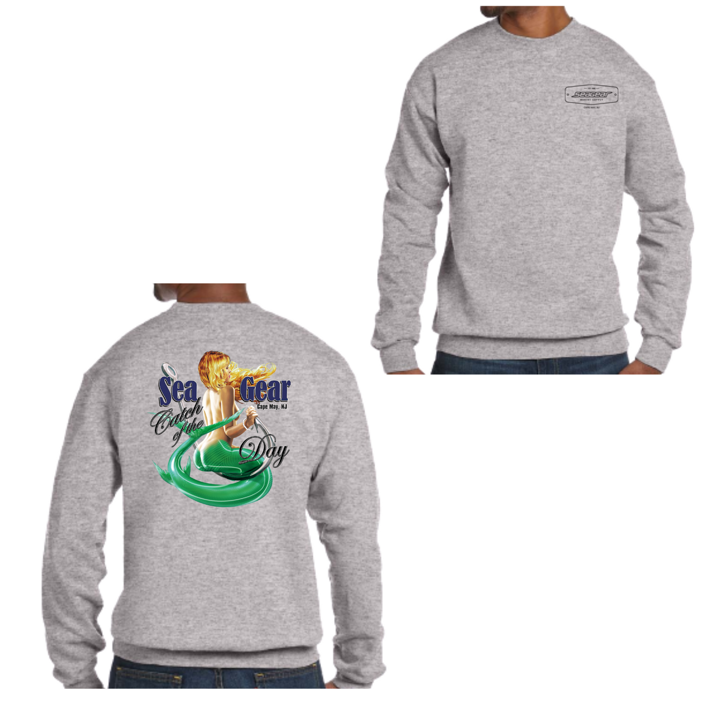 Sea Gear Apparel - Catch of the Day Crew Neck Sweatshirt