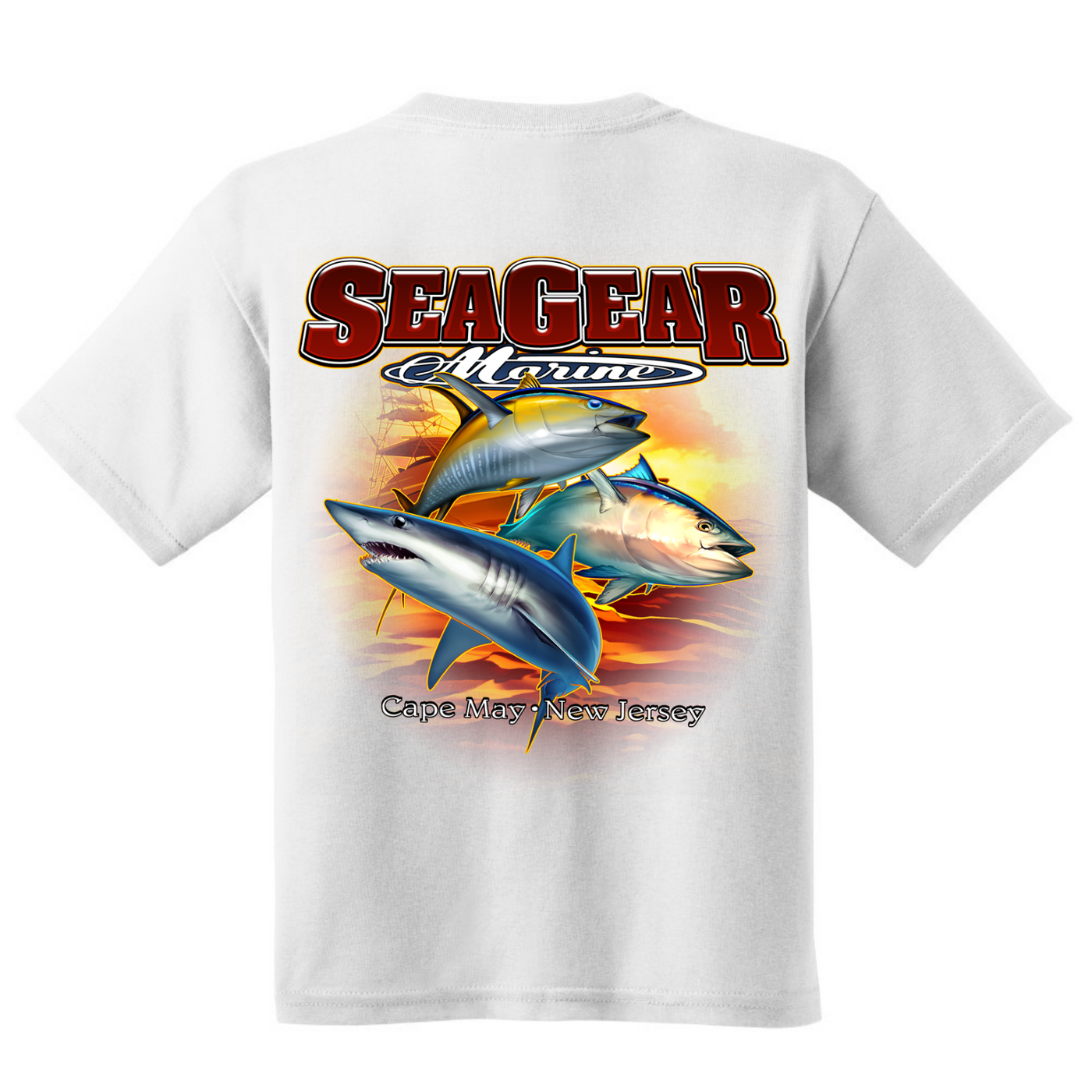 Sea Gear Apparel - 3 Fish Youth Short Sleeve