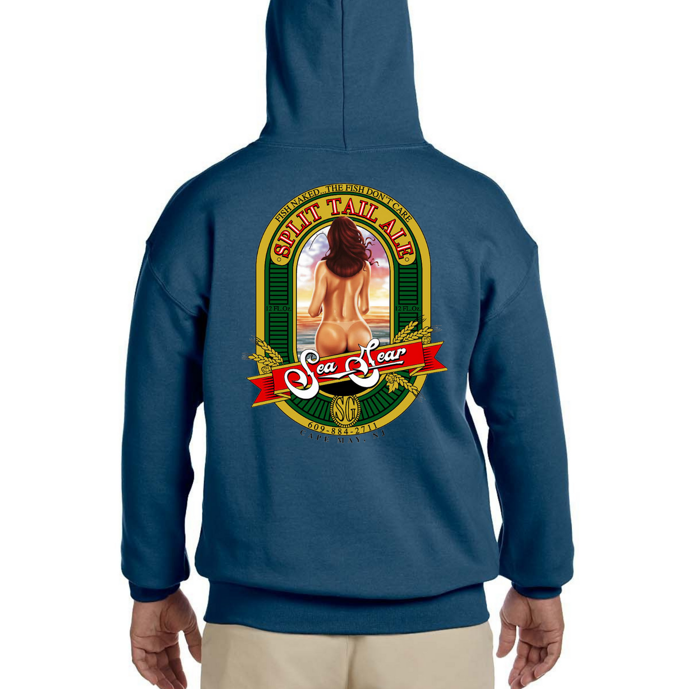 Sea Gear Apparel - Split Tail Hoodie Comfort Colors