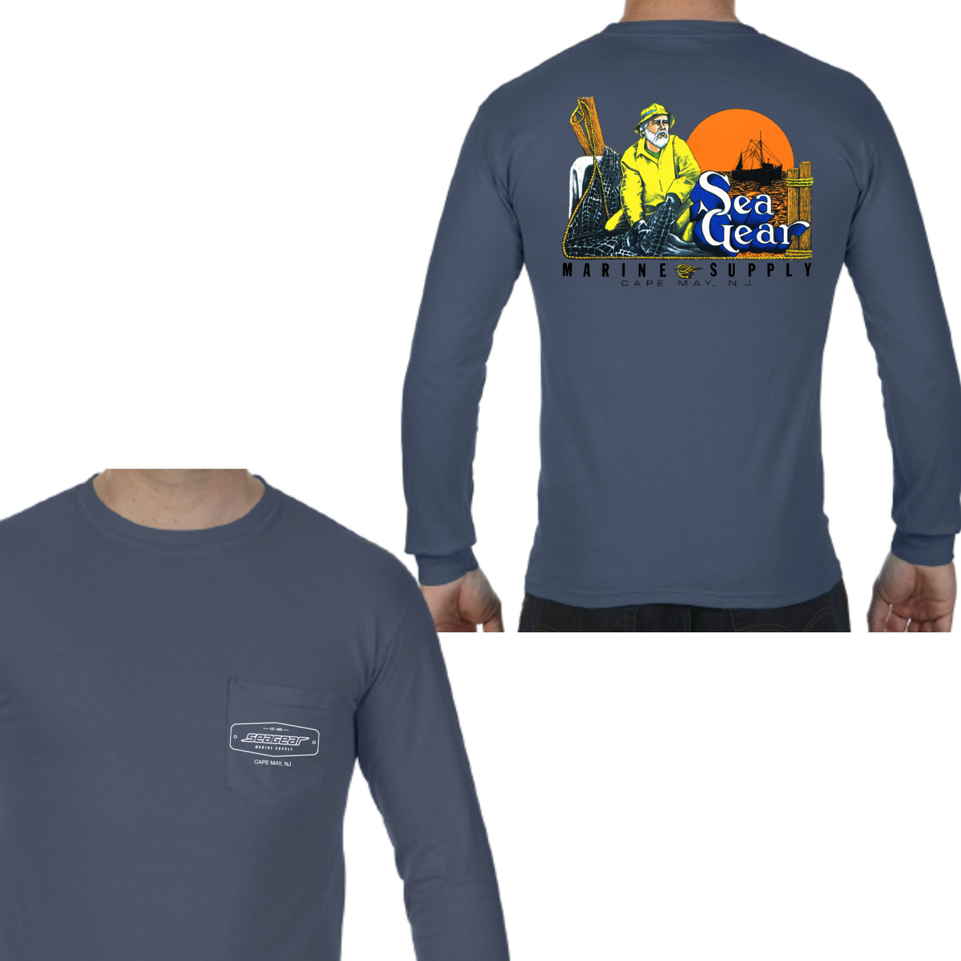 Sea Gear Apparel - - Old Man Long Sleeve Tee