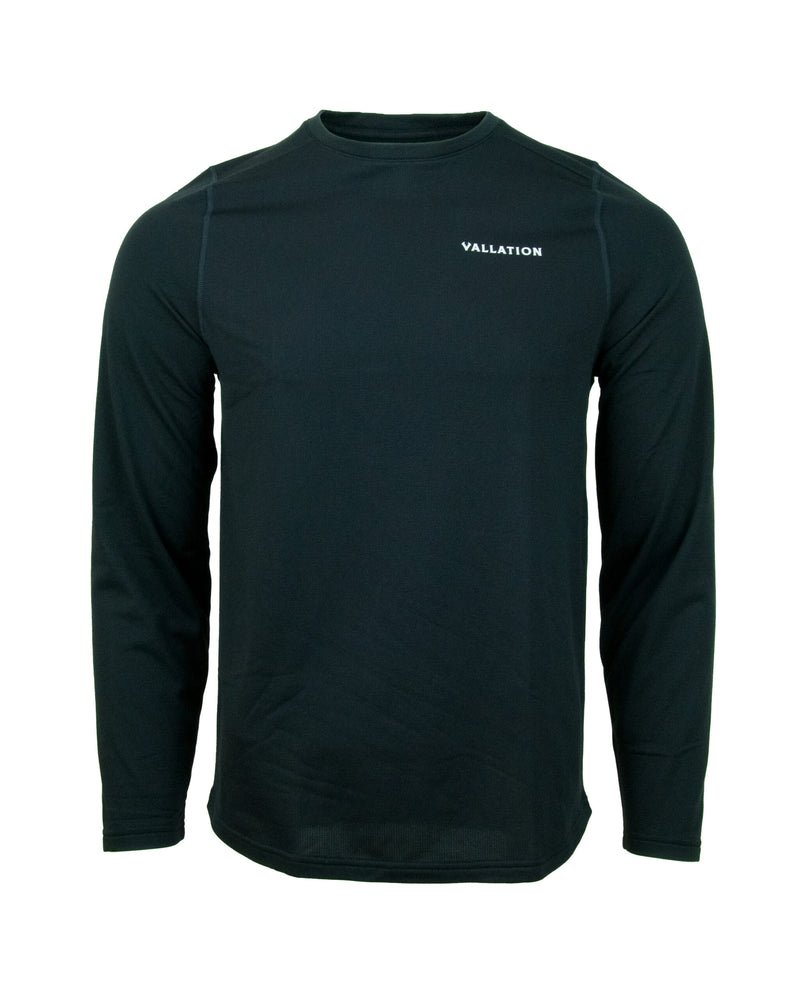 Vallation Icy Bay Base Layer Crew Top Black / 2X-Large