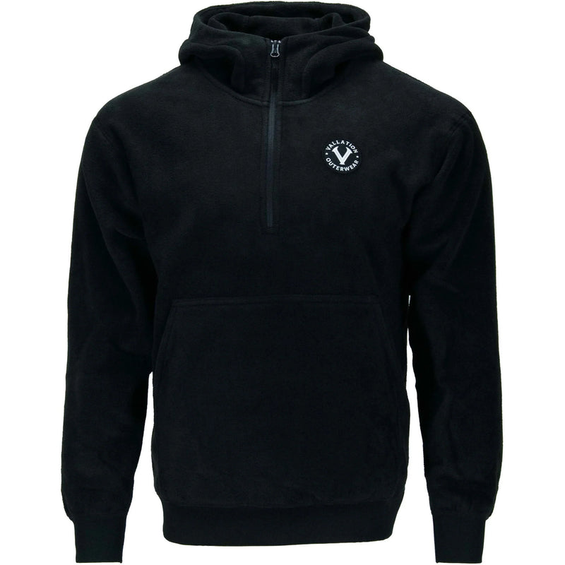 Vallation Noyes Island Fleece Quarter Zip Pullover Black / Large