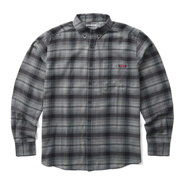 Wolverine Hastings Flannel Shirt Greystone / 2X-Large