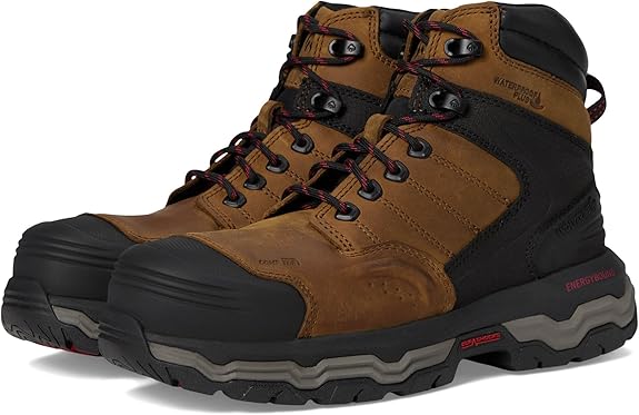 Wolverine Mens Alpha ft Wolverine Infinity System 6inch Work Boot Dark Tan / 10.5EW