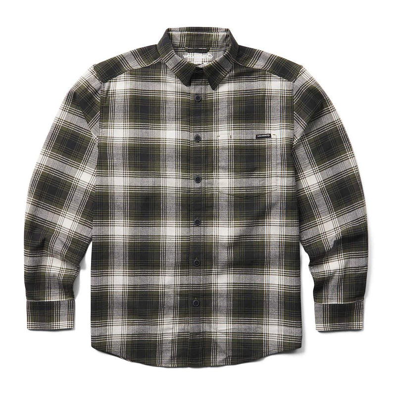 Wolverine Re-Built Long Sleeve Shirt Blue Plaid / 2X-Large