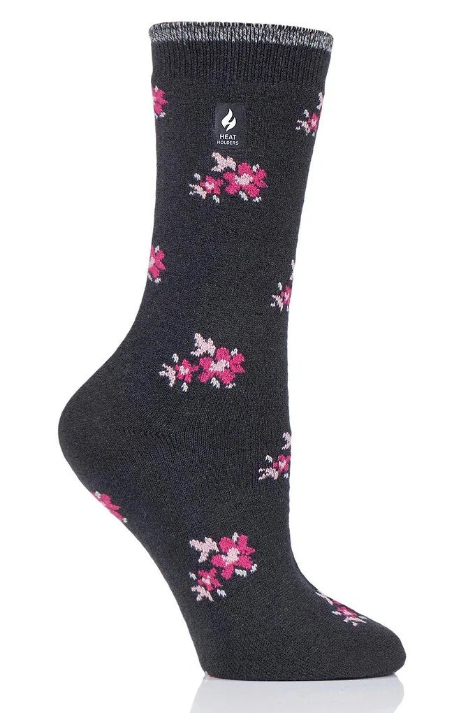 Heat Holders Women's Ultra Lite Floral Socks