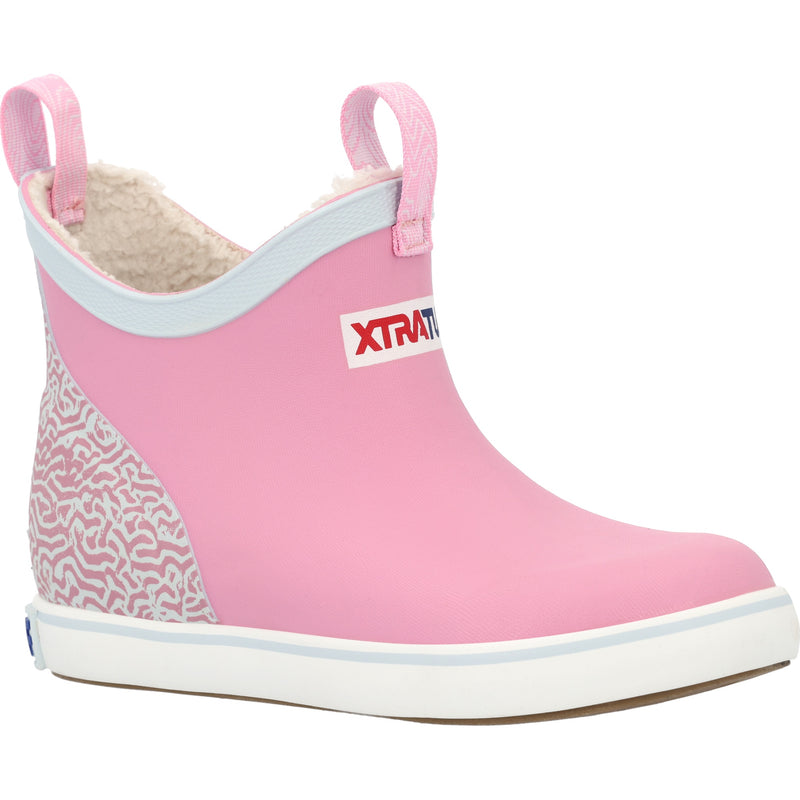 Xtratuf Little Kids Trolling Pack Fleece Lined Ankle Deck Boot Chocolate Chip / 1