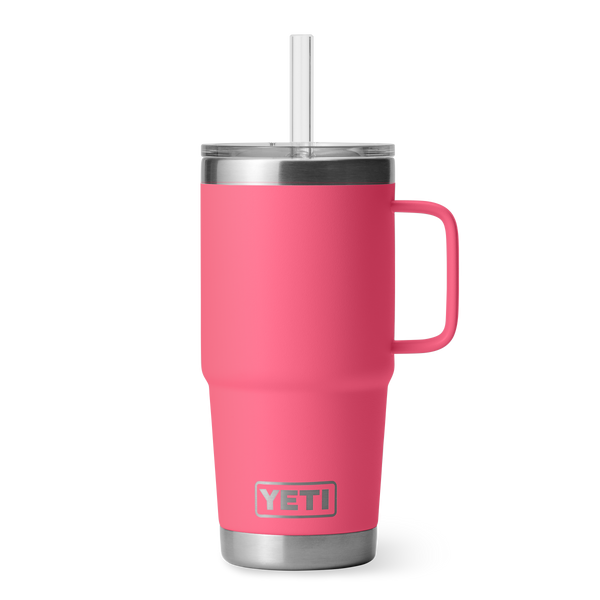 Yeti Rambler 25 Oz Straw Mug Tropical Pink