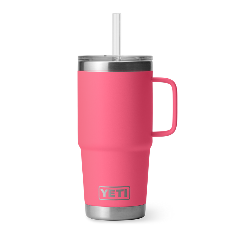 Yeti Rambler 25 Oz Straw Mug Tropical Pink