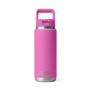 Yeti Rambler 26oz. Water Bottle w/ Straw Cap Wild Fuchsia