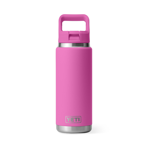 Yeti Rambler 26oz. Water Bottle w/ Straw Cap Wild Fuchsia
