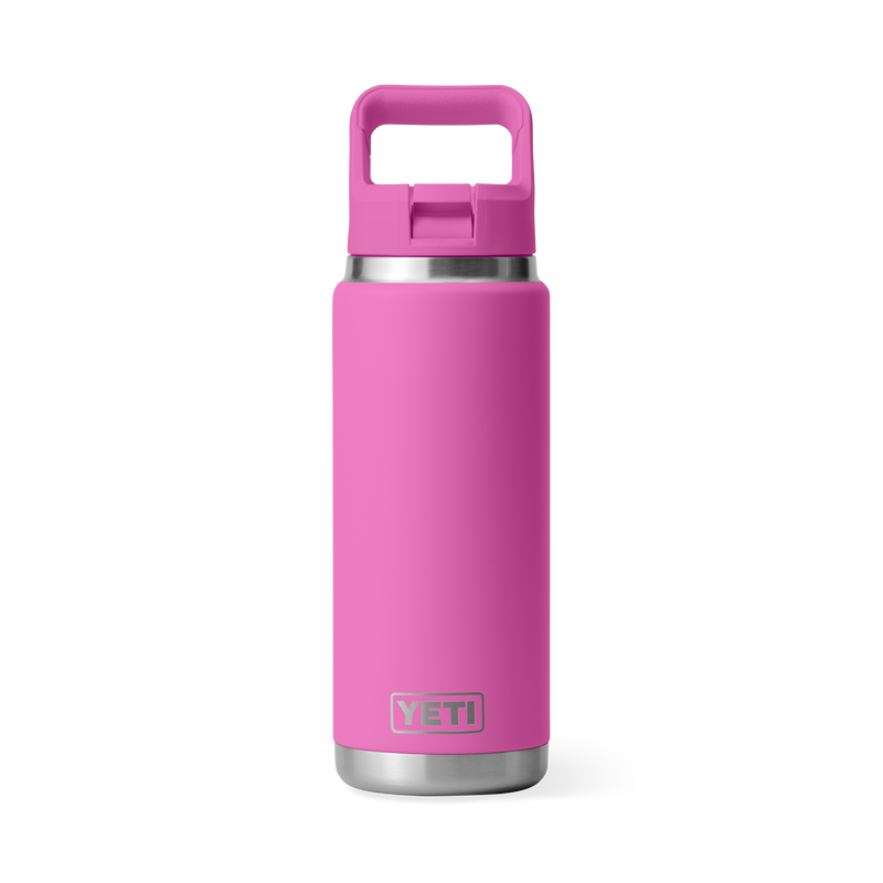 Yeti Rambler 26oz. Water Bottle w/ Straw Cap Wild Fuchsia