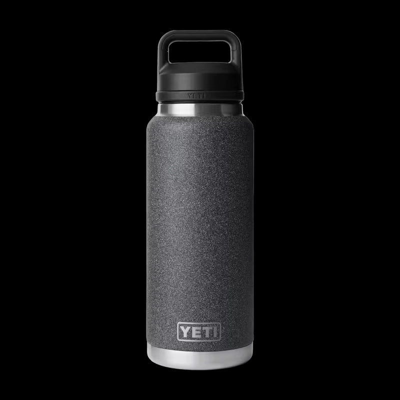Yeti Rambler 36oz Bottle Chug Black Stone