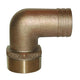 Groco - Bronze 90D Elbow Pipe To Hose Adapter With Npt Thread