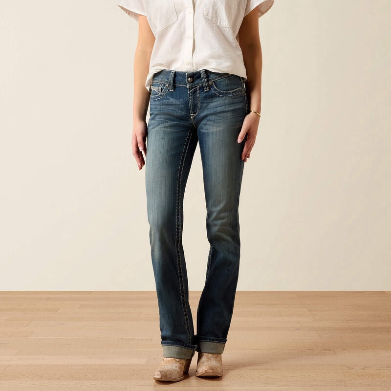 Ariat - Women's Mid Rise Icon Straight Jean 10017217