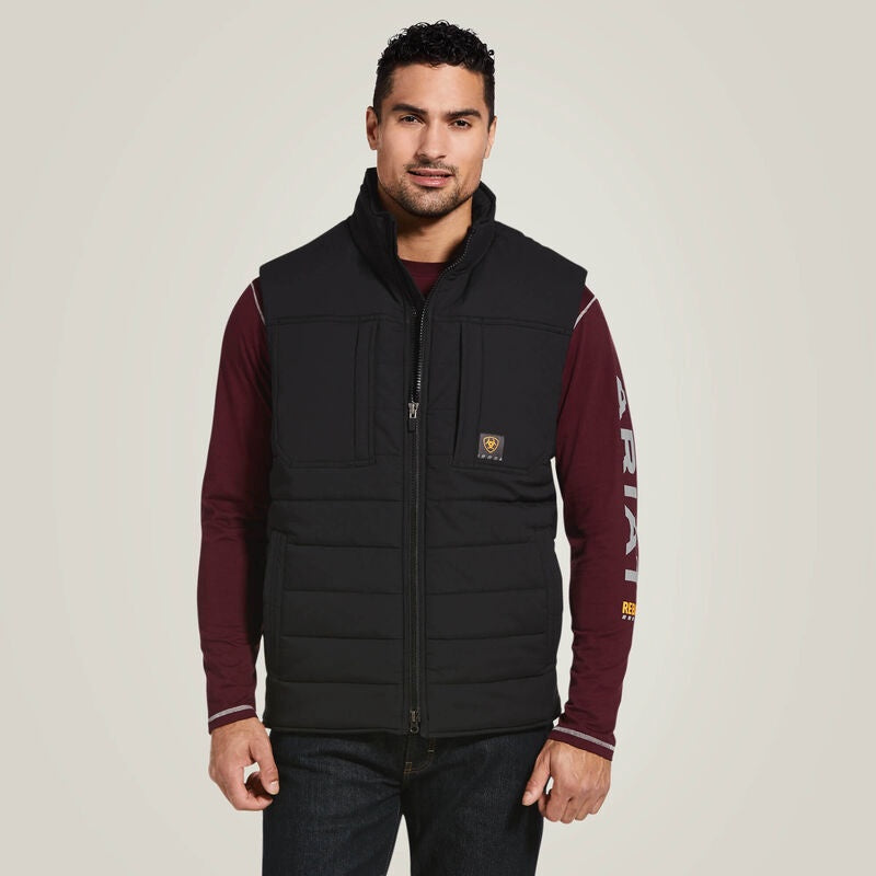 Ariat - Men's Rebar Valiant Stretch Canvas Water Resistant Insulated Vest
