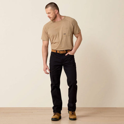 Ariat - Rebar M4 Low Rise DuraStretch Made Tough Stackable Straight Leg Pant — 32X30 / Black