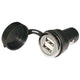Sea Choice - Usb Dual Charger W/ Dust Cover