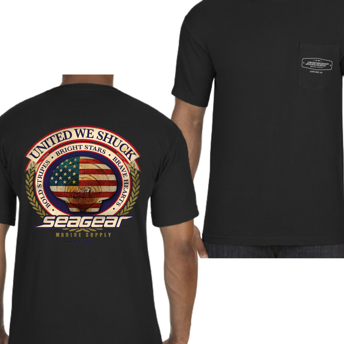 Sea Gear Apparel - United We Shuck Short Sleeve Mens