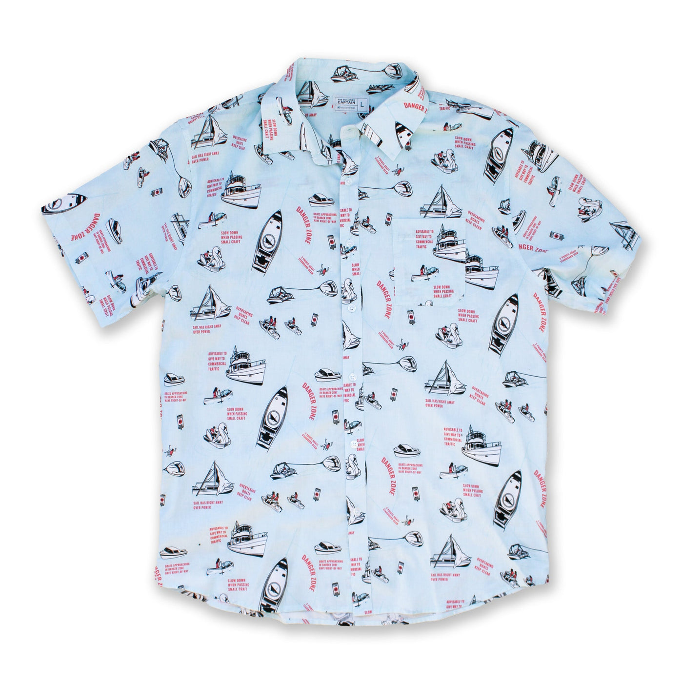 The Qualified Captain - Rules of the Road Button Up
