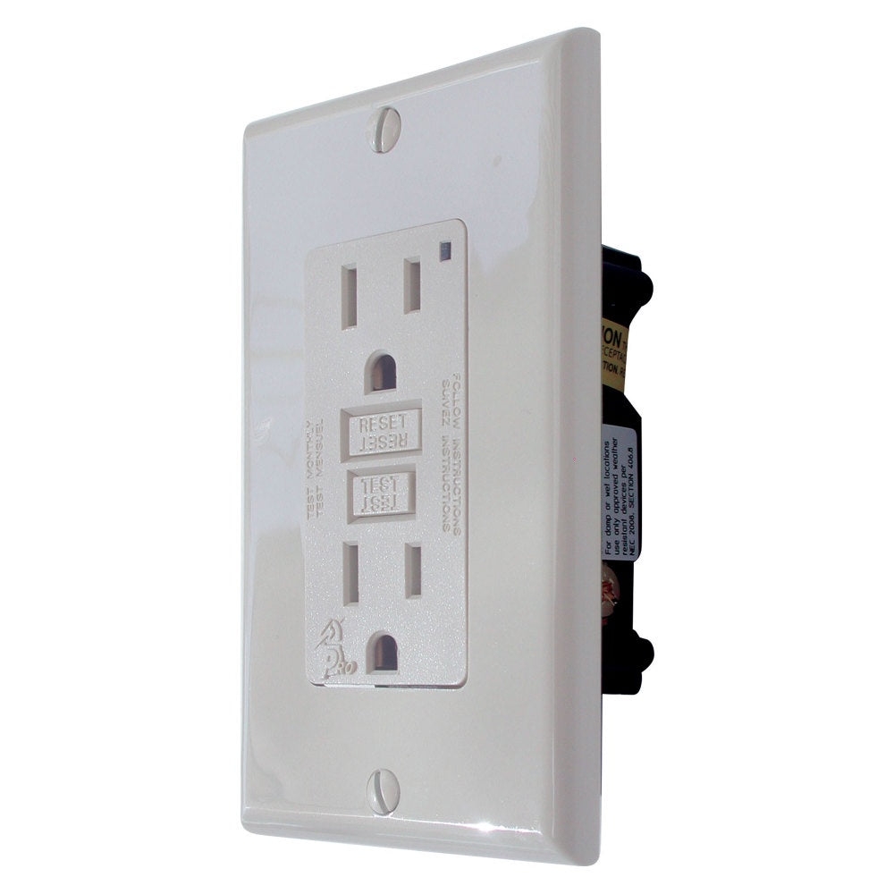 Diamond Group - GFI Receptacle W/ Light White Bell