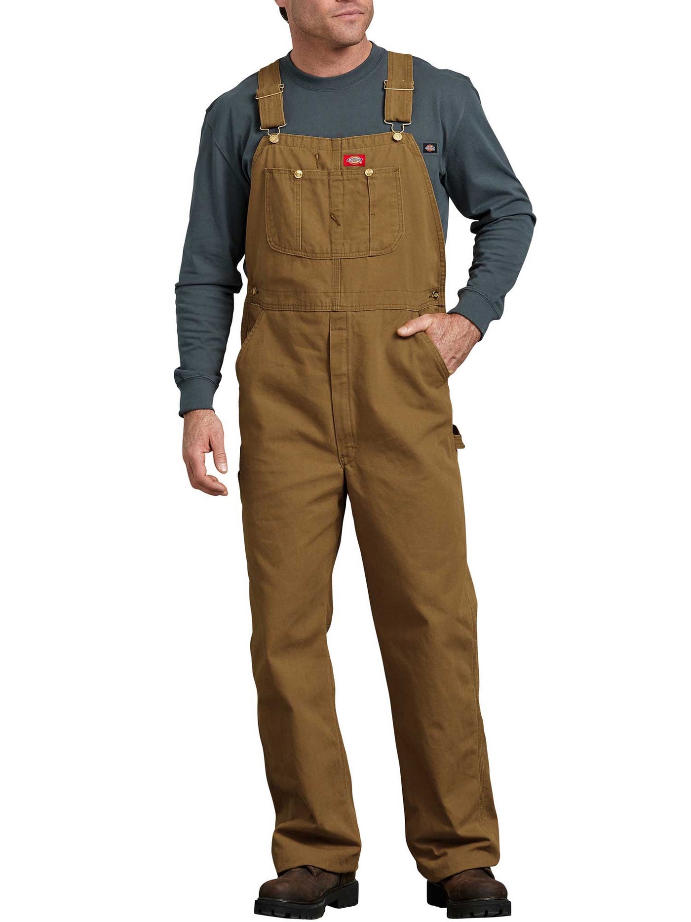 Dickies - INDIGO BIB OVERALL RINSED TIMBER
