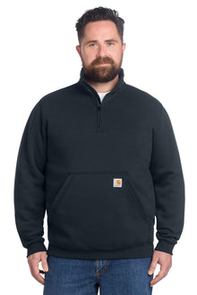 Carhartt Embroidered Quarter Zip Mock Neck Sweatshirt